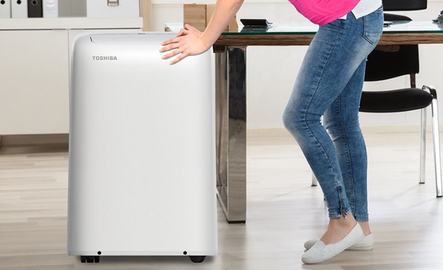 how to drain toshiba portable air conditioner
